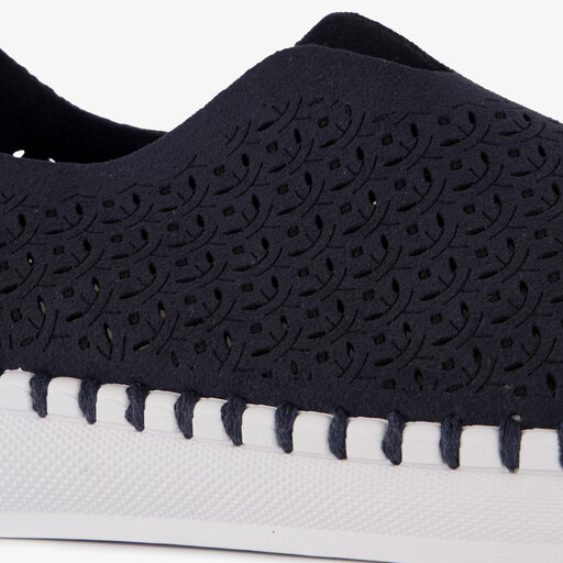 Daisy dames instappers donkerblauw