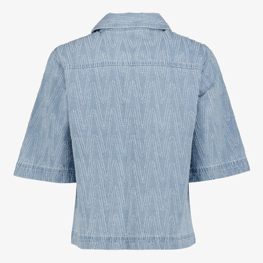Dames denim blouse lichtblauw
