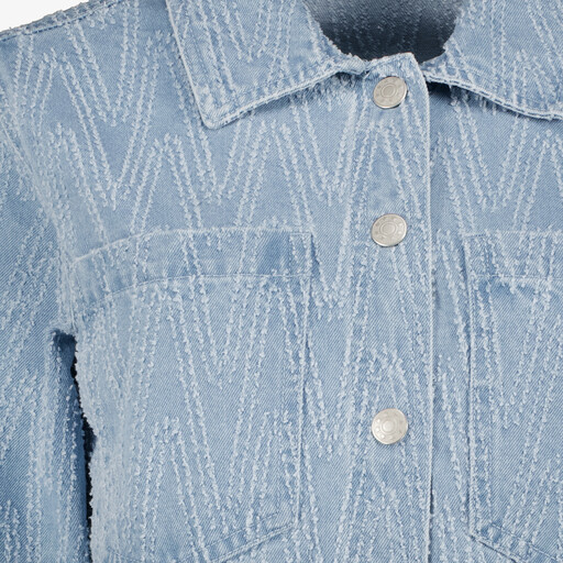 Dames denim blouse lichtblauw