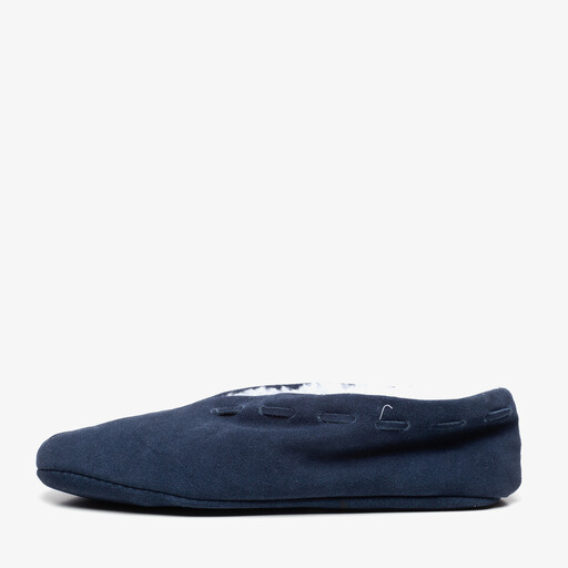 Leren dames Spaanse sloffen blauw