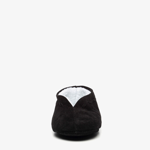 Leren heren Spaanse sloffen zwart