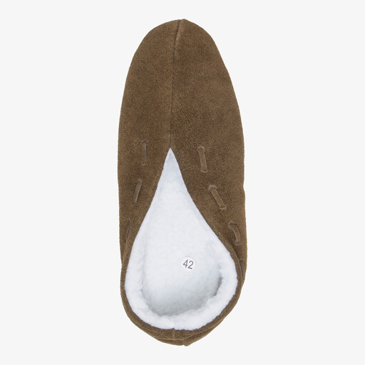 Leren heren Spaanse sloffen groen