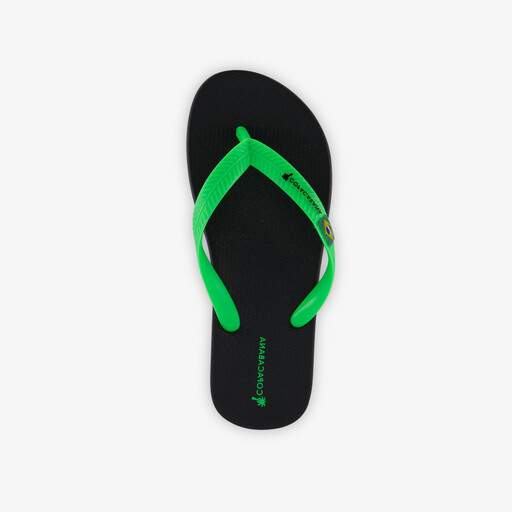 Brasil kinder teenslippers zwart