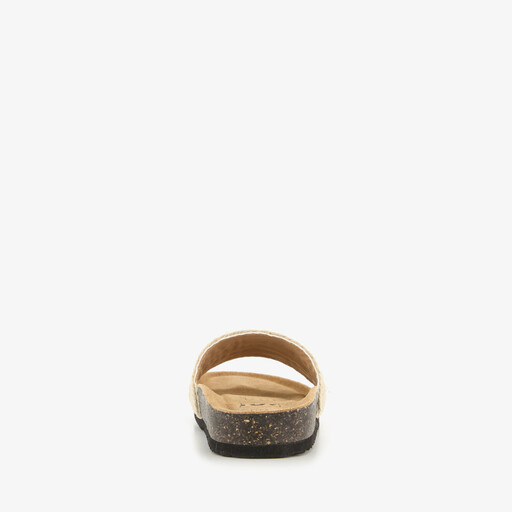 Dames bio slippers beige