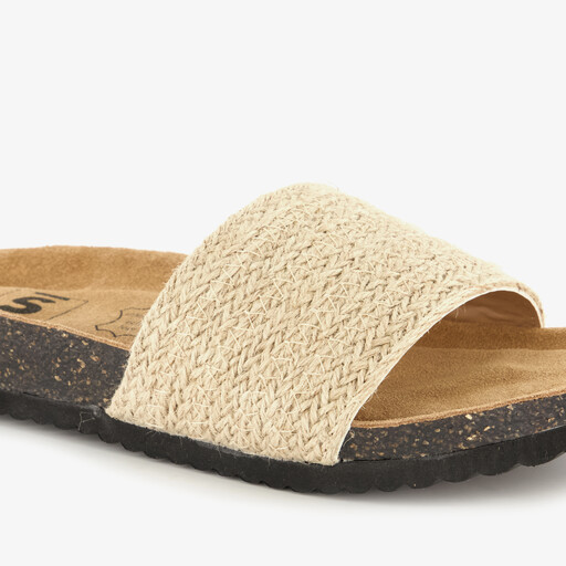Dames bio slippers beige