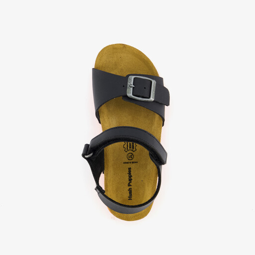 Jongens bio sandalen zwart oranje