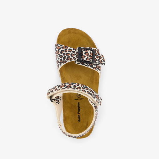 Kinder bio sandalen met panterprint