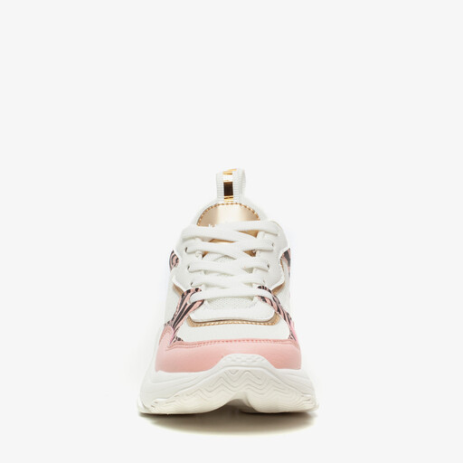 Meisjes sneaker roze met zebraprint