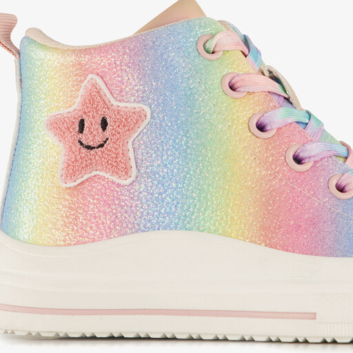 Meisjes regenboog sneakers