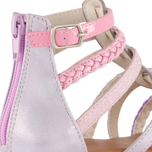 Meisjes sandalen met luipaardprint en glitters