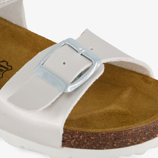 Kinder bio sandalen zilver wit
