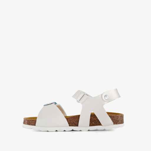 Kinder bio sandalen zilver wit
