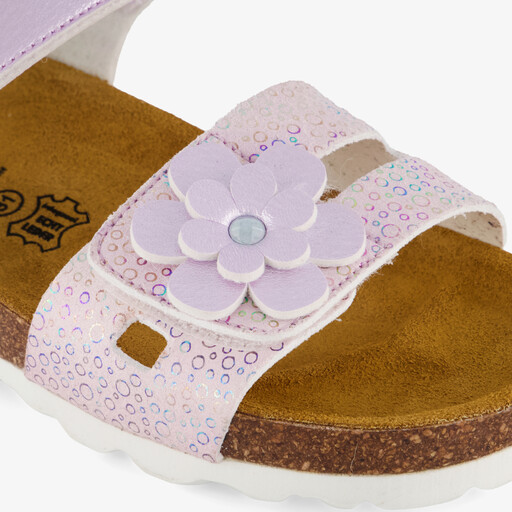 Meisjes bio sandalen lila