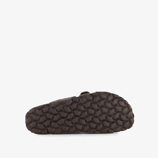 Suède dames bio slippers bruin