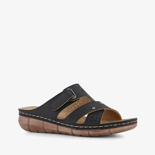 Damaes slippers zwart