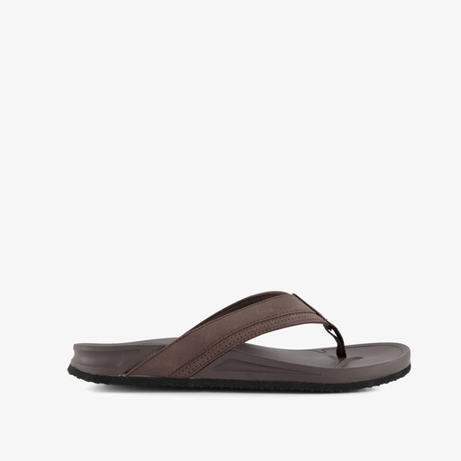 Heren teenslippers donkerbruin