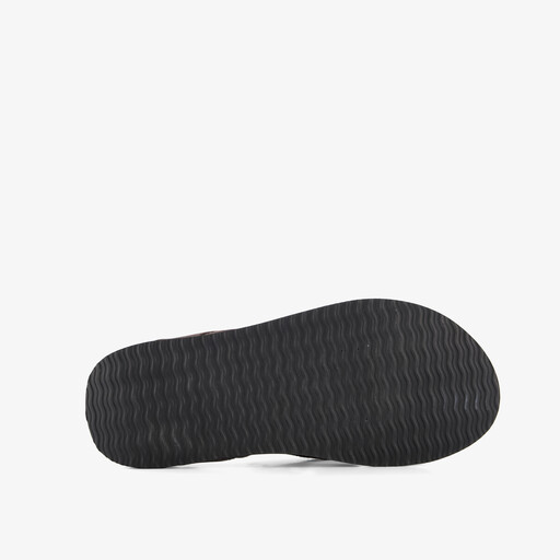 Heren teenslippers donkerbruin