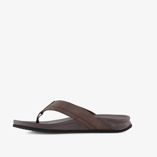 Heren teenslippers donkerbruin