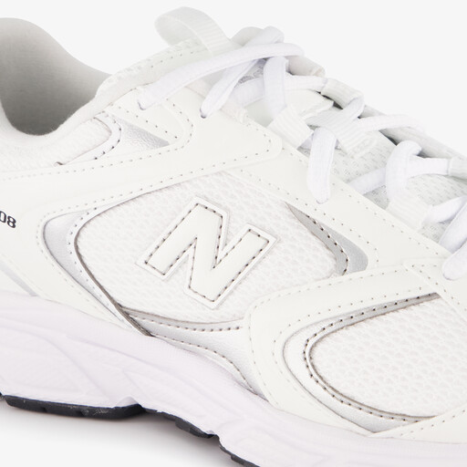408 dames sneakers wit zilver