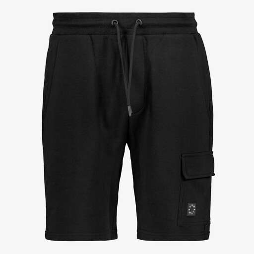 Cargo heren sweatshort zwart