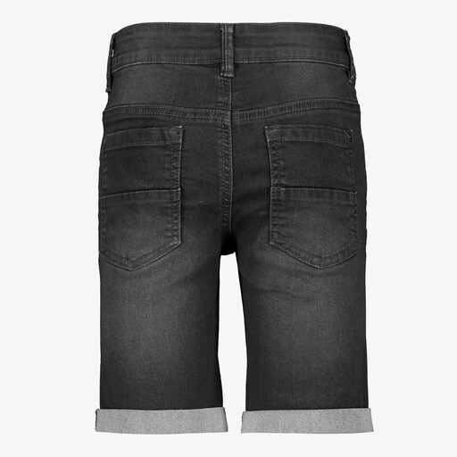 Jongens denim short medium zwart