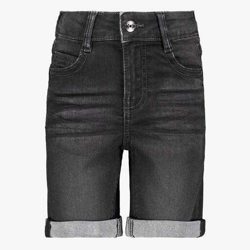 Jongens denim short zwart