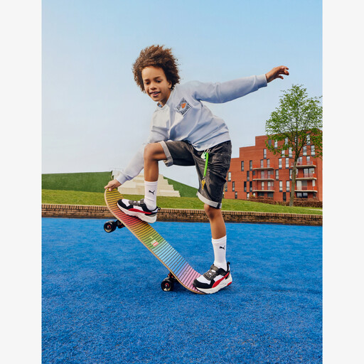 Jongens denim short medium zwart