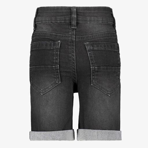 Jongens denim short zwart