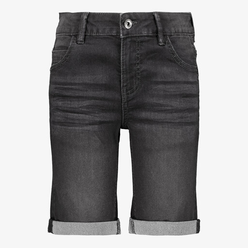 Jongens denim short medium zwart