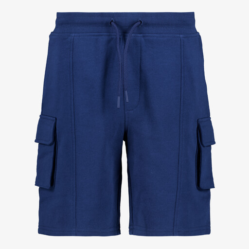 Jongens cargo sweatshort blauw