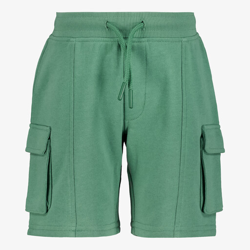Jongens cargo sweatshort groen