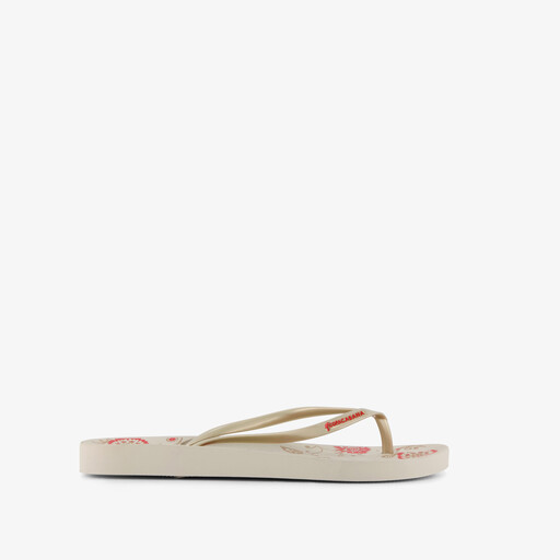 Anatomic Print XII dames teenslippers wit