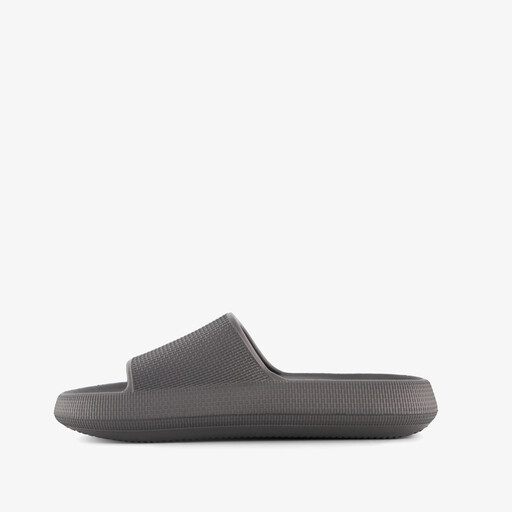 Heren badslippers grijs