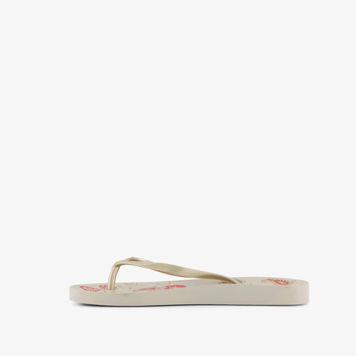 Anatomic Print XII dames teenslippers wit