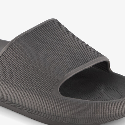 Heren badslippers grijs