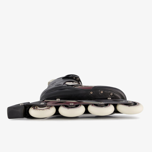 Dames semi-softboot skeelers zwart rood