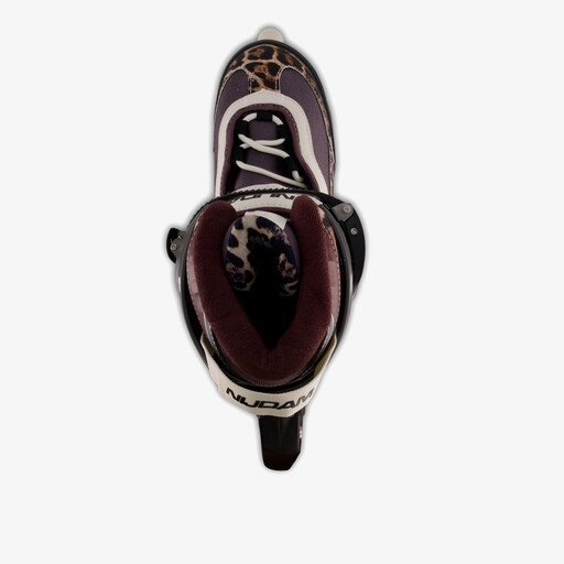Dames semi-softboot skeelers zwart rood