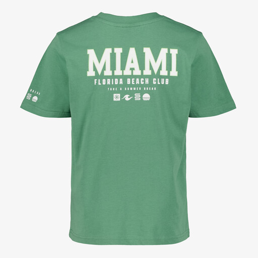Jongens T-shirt met backprint groen