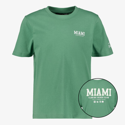 Jongens T-shirt met backprint groen