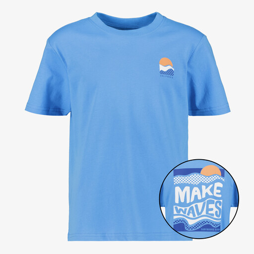 Jongens T-shirt met backprint blauw