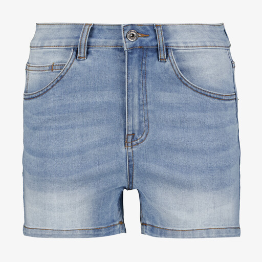 Dames denim short medium blauw