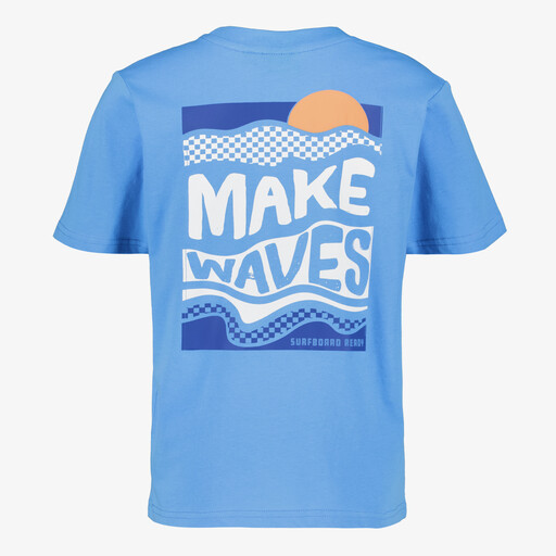 Jongens T-shirt met backprint blauw
