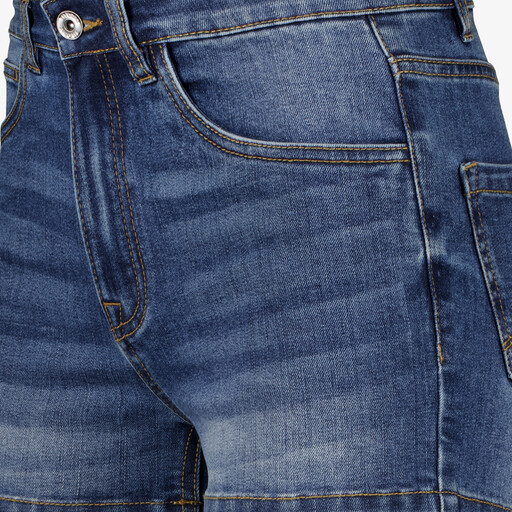 Dames denim short donkerblauw