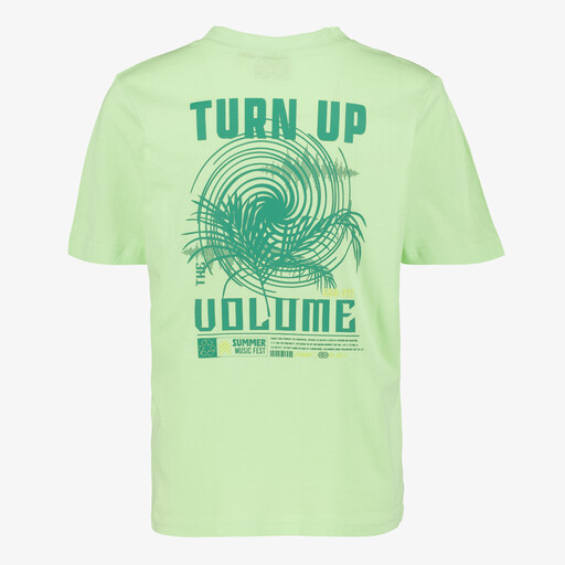 Jongens T-shirt met opdruk lichtgroen
