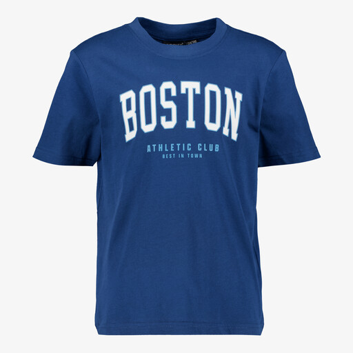Jongens T-shirt met opdruk donkerblauw