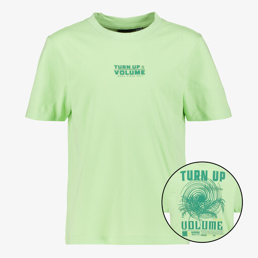 Jongens T-shirt met opdruk lichtgroen