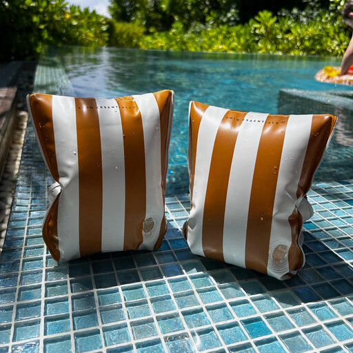 Flow bruin wit zwembandjes 2-6 jaar