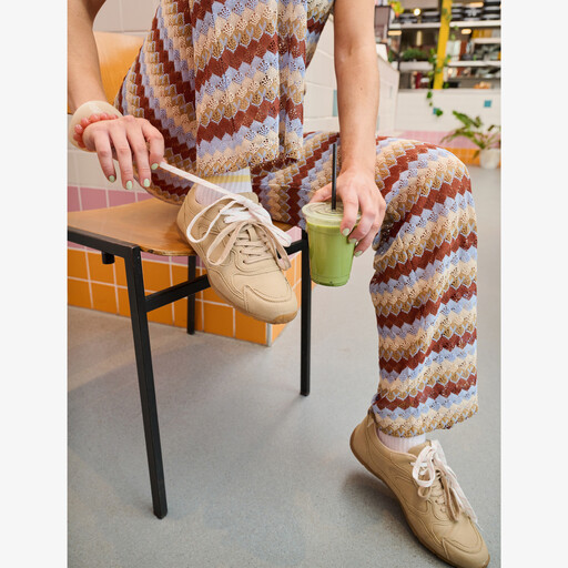 Dames sneakers beige