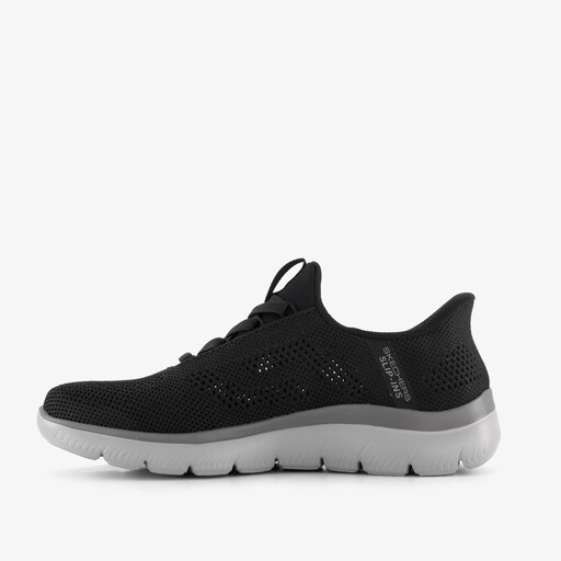 Slip-ins: Summits - Perfo heren sneakers zwart