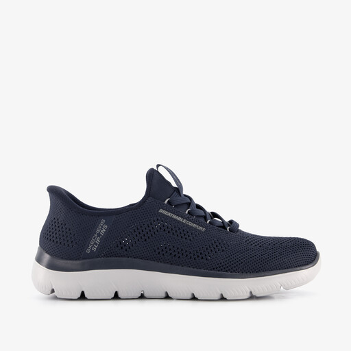 Slip-ins: Summits - Perfo heren sneakers blauw
